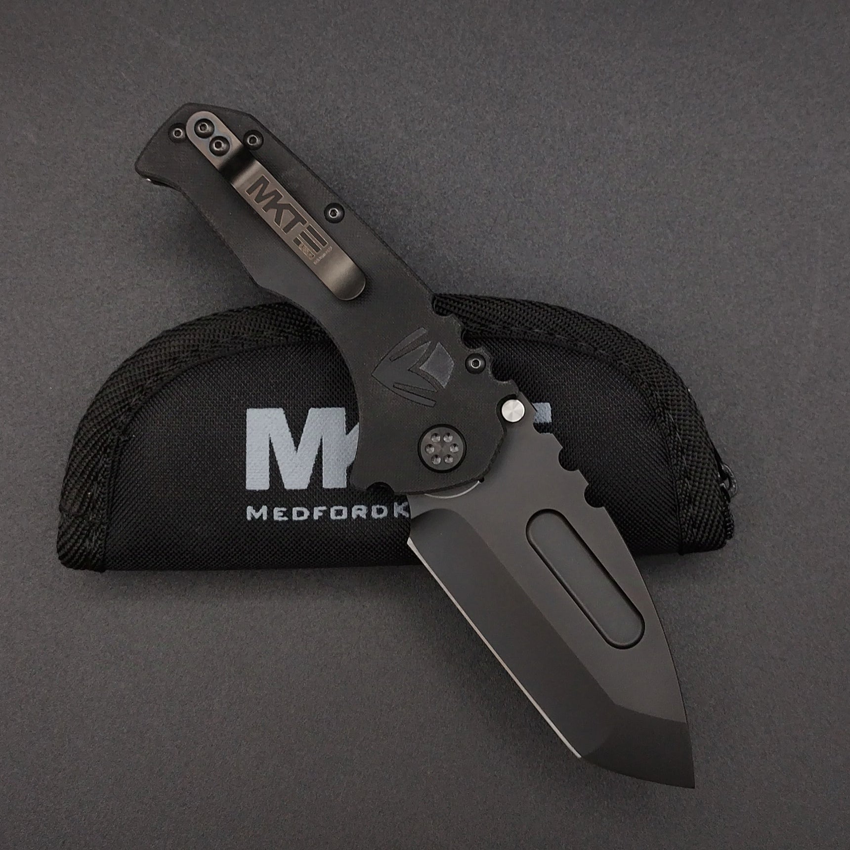 Medford Praetorian Scout, Black G-10, D2 Steel 2