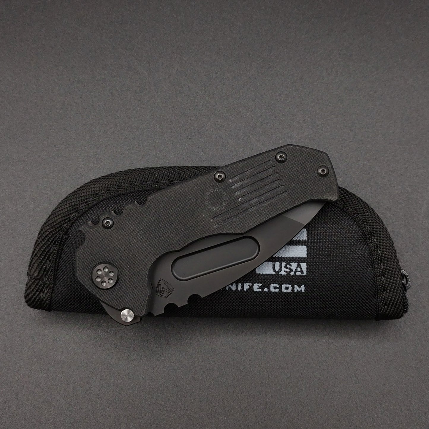 Medford Praetorian Scout, Black G-10, D2 Steel 3