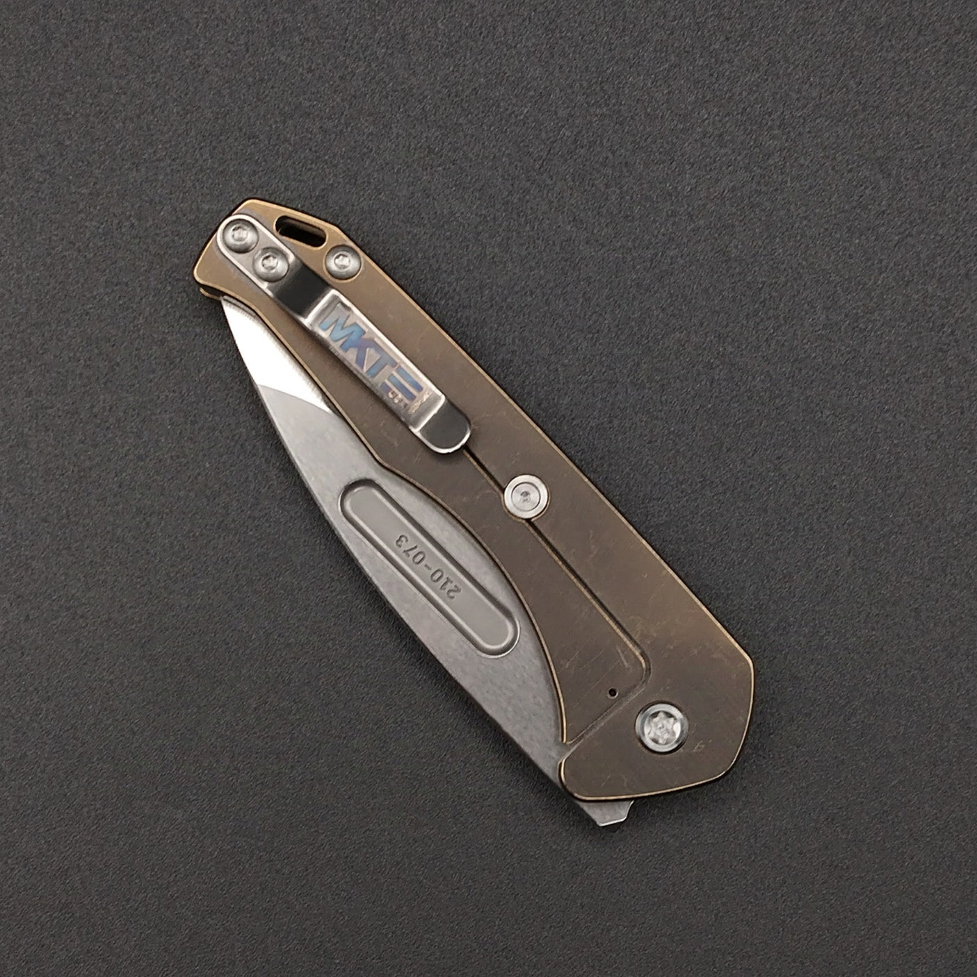 Medford Praetorian Slim Framelock, Bronze Anodized Titanium, S45VN 4