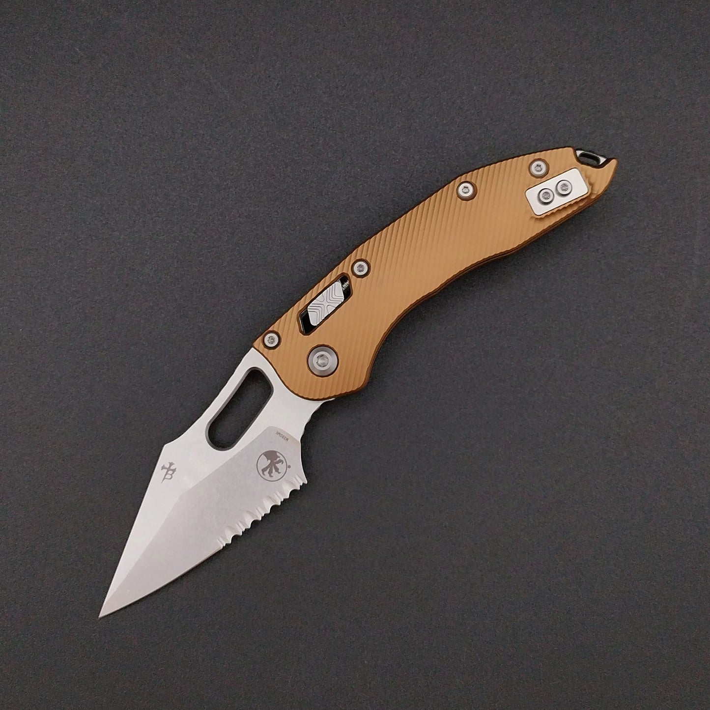 Microtech Stitch S/E Ram Lok SWPS Tan M390MK 1