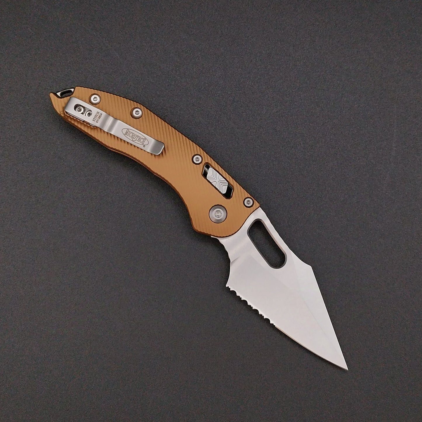 Microtech Stitch S/E Ram Lok SWPS Tan M390MK 2