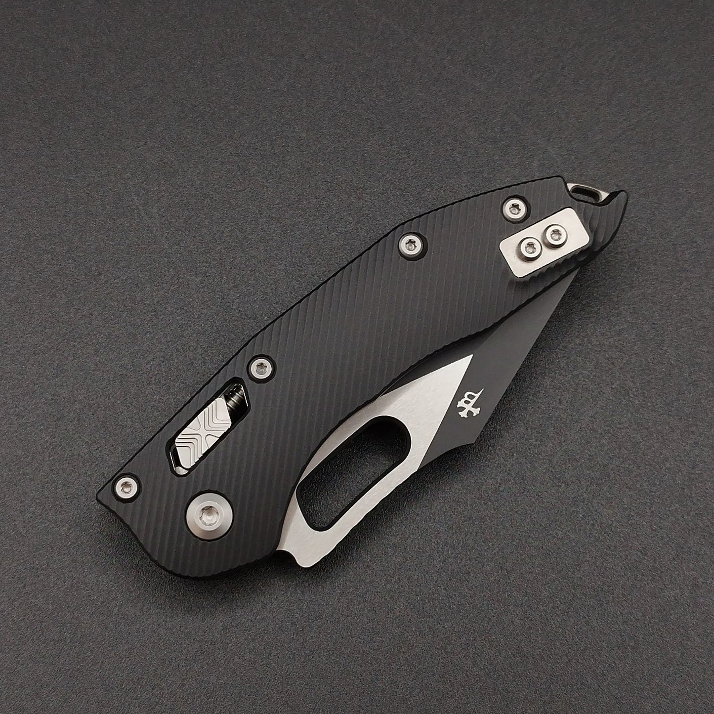 Microtech Stitch S/E Ram Lok PS Black M390MK two-tone 3