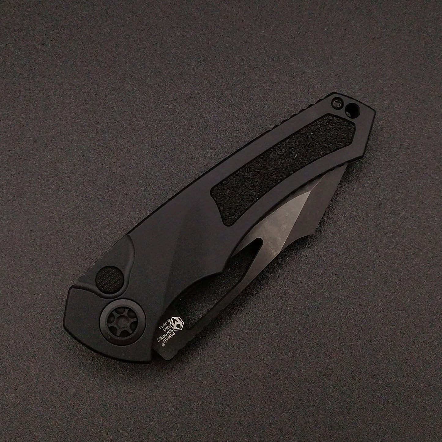 Heretic Knives Pariah Button Lock DLC Partially Serrated 3