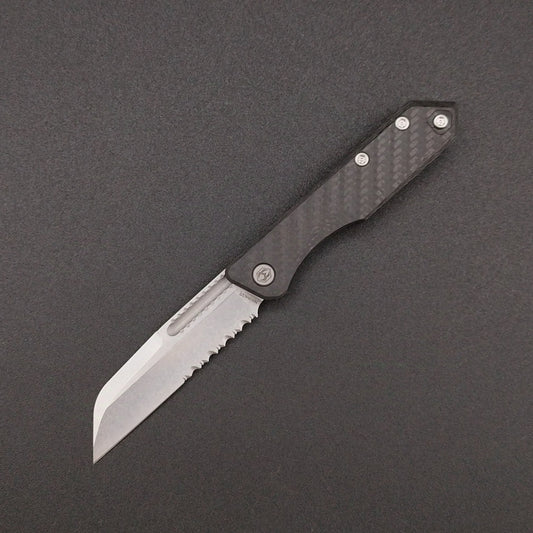 Heretic Knives Jinn - Slip Joint Folder Partially Serrated CF 1