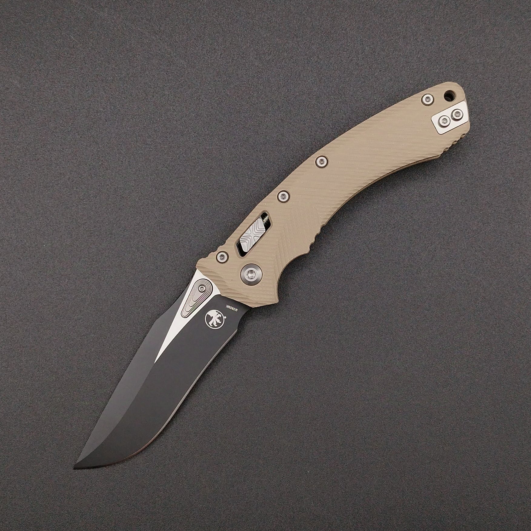 Microtech Amphibian S/E Ram-Lok Tan M390MK 1