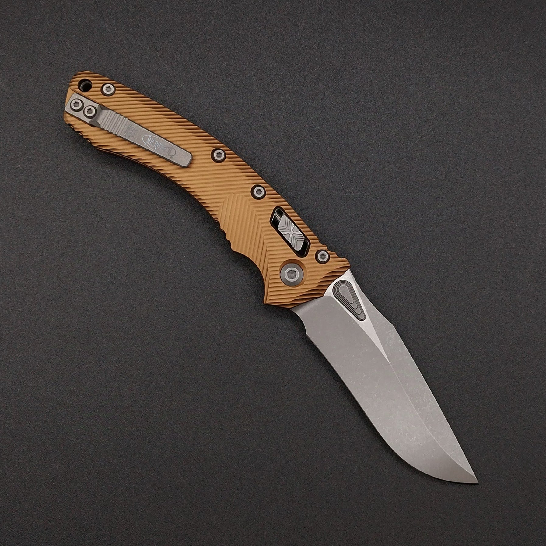 Microtech Amphibian S/E Ram-Lok Tan Apo M390MK 2