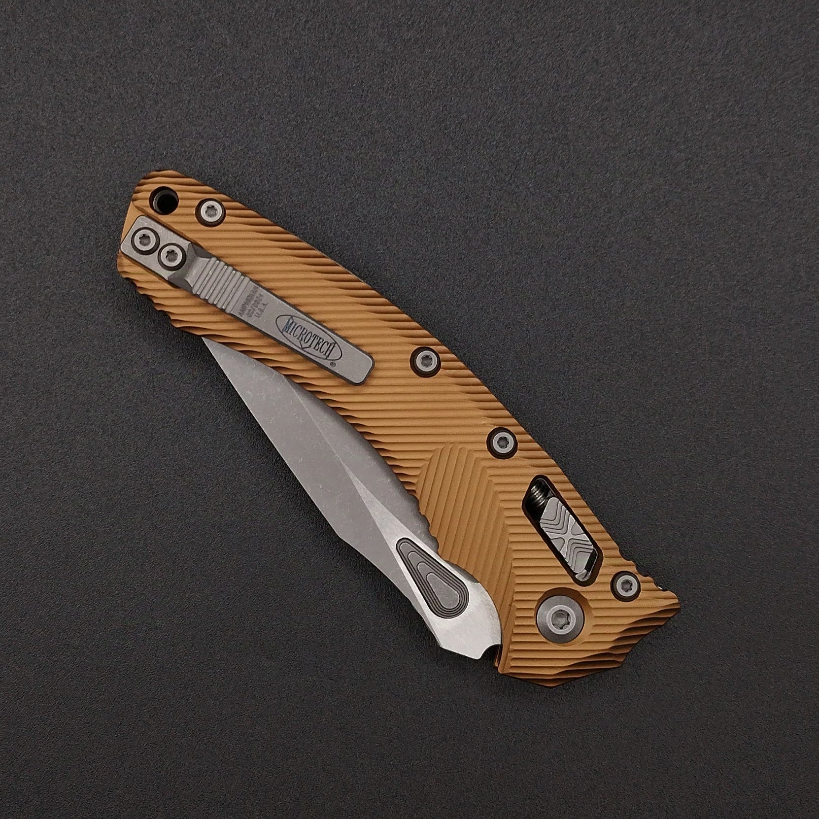 Microtech Amphibian S/E Ram-Lok Tan Apo M390MK 4