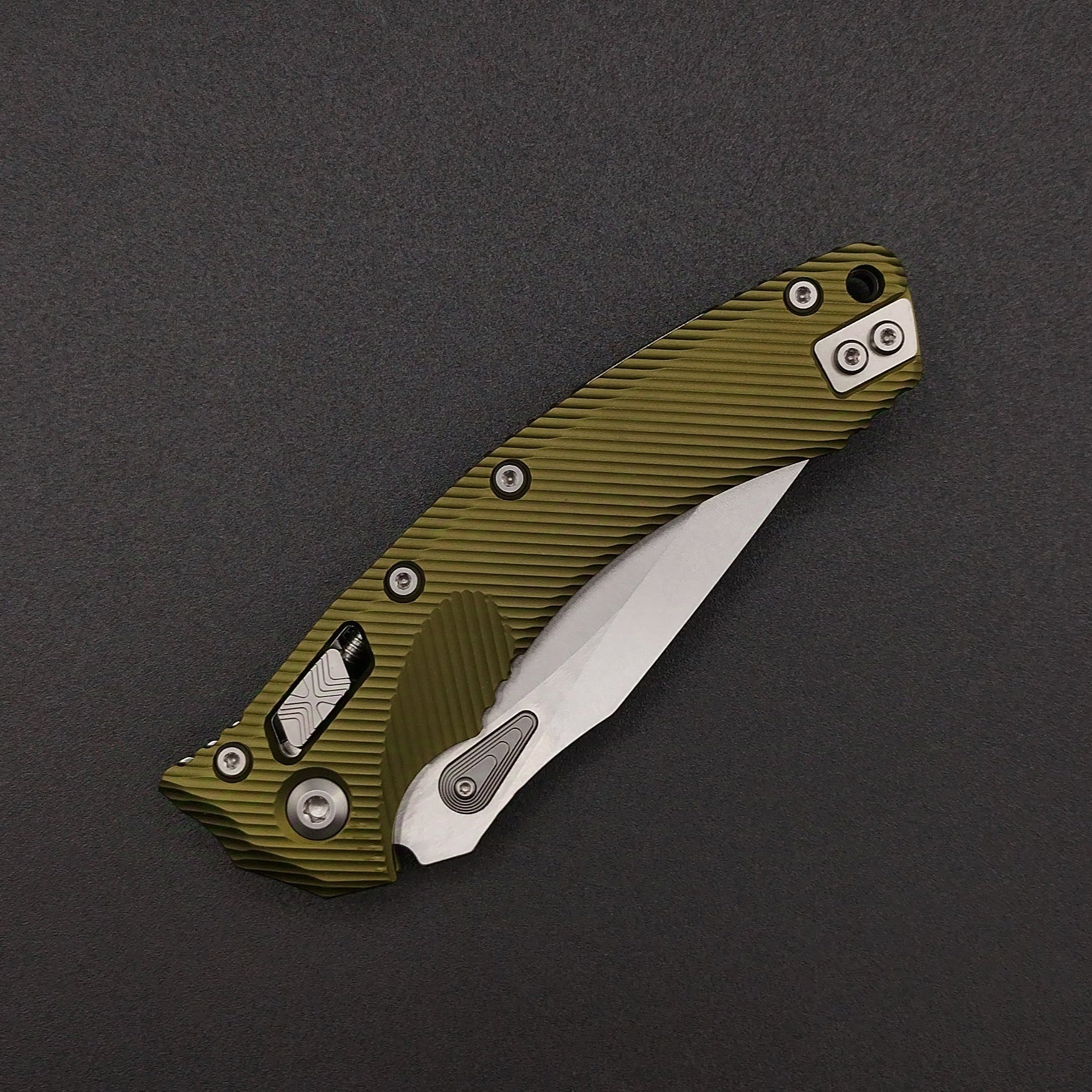 Microtech Amphibian S/E Ram-Lok OD Green M390MK 3