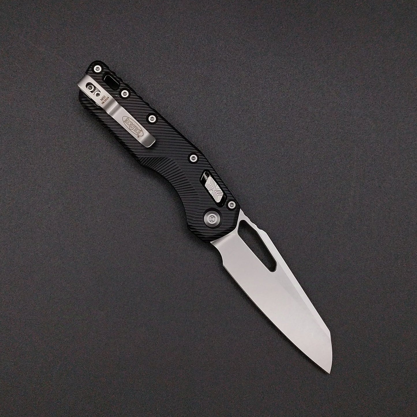 Microtech MSI S/E Fluted Stonewash Aluminium 2