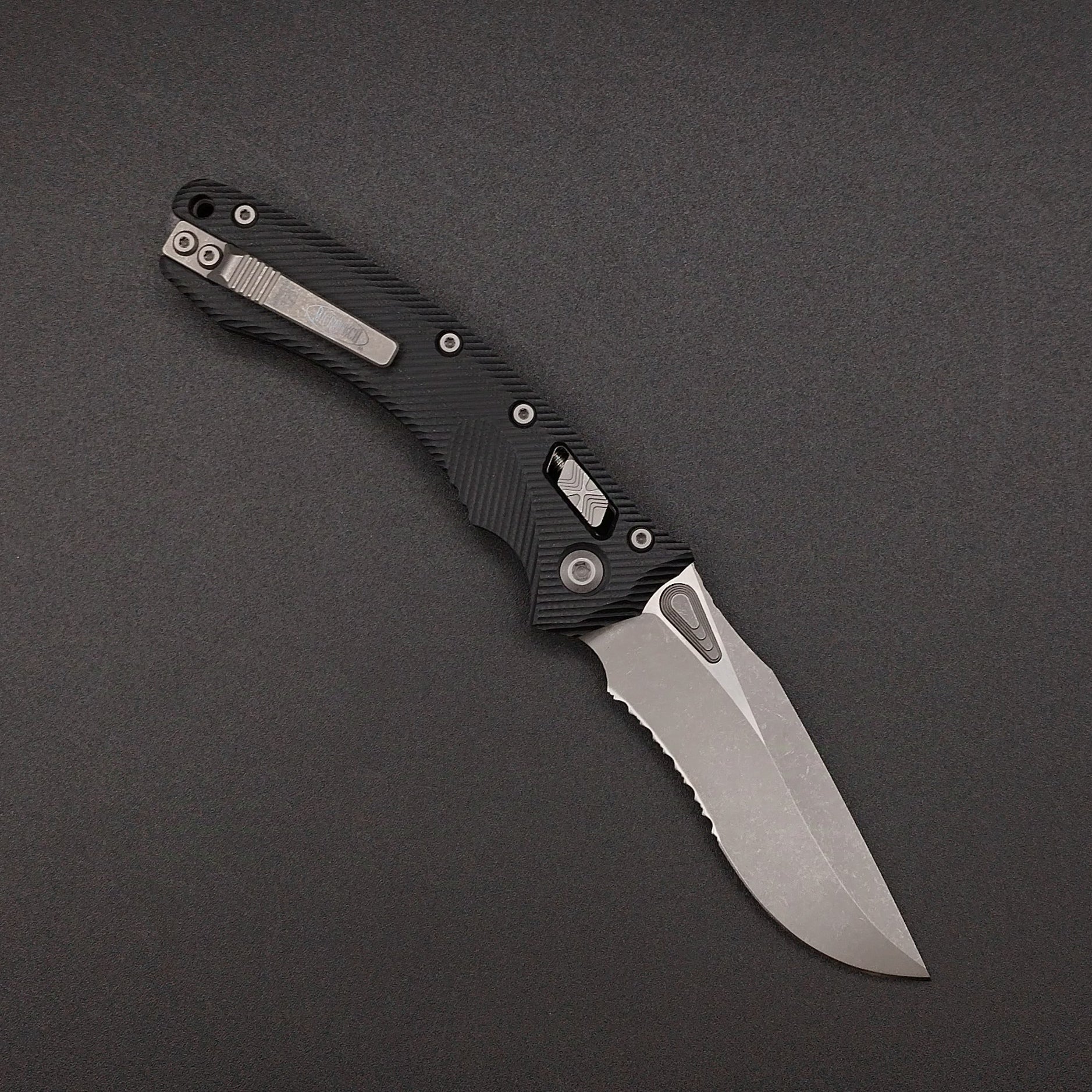 Microtech Amphibian S/E Ram-Lok Apo Serrated M390MK 2