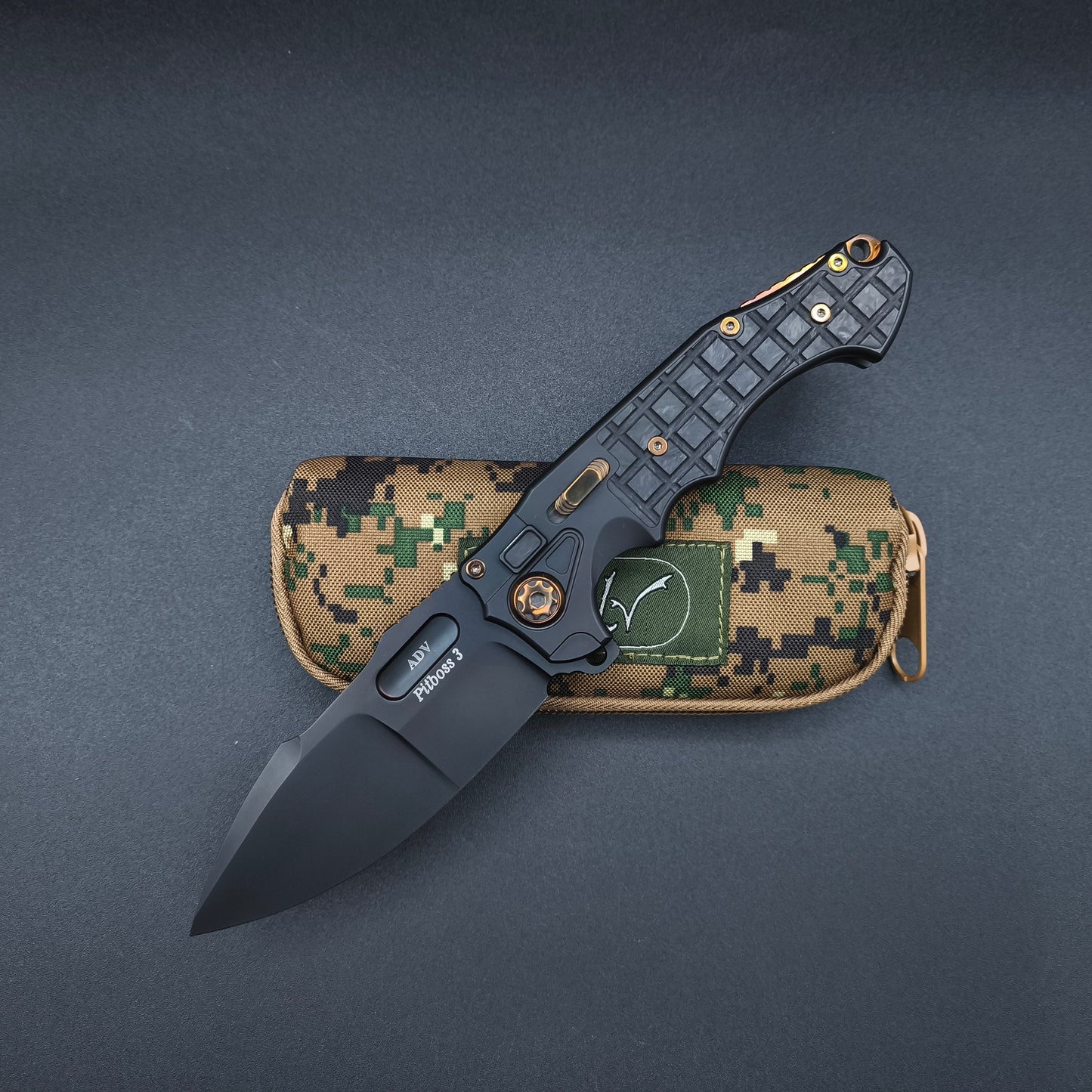 ADV Pitboss 3 Black Carbon Titanium CPM S35VN 1