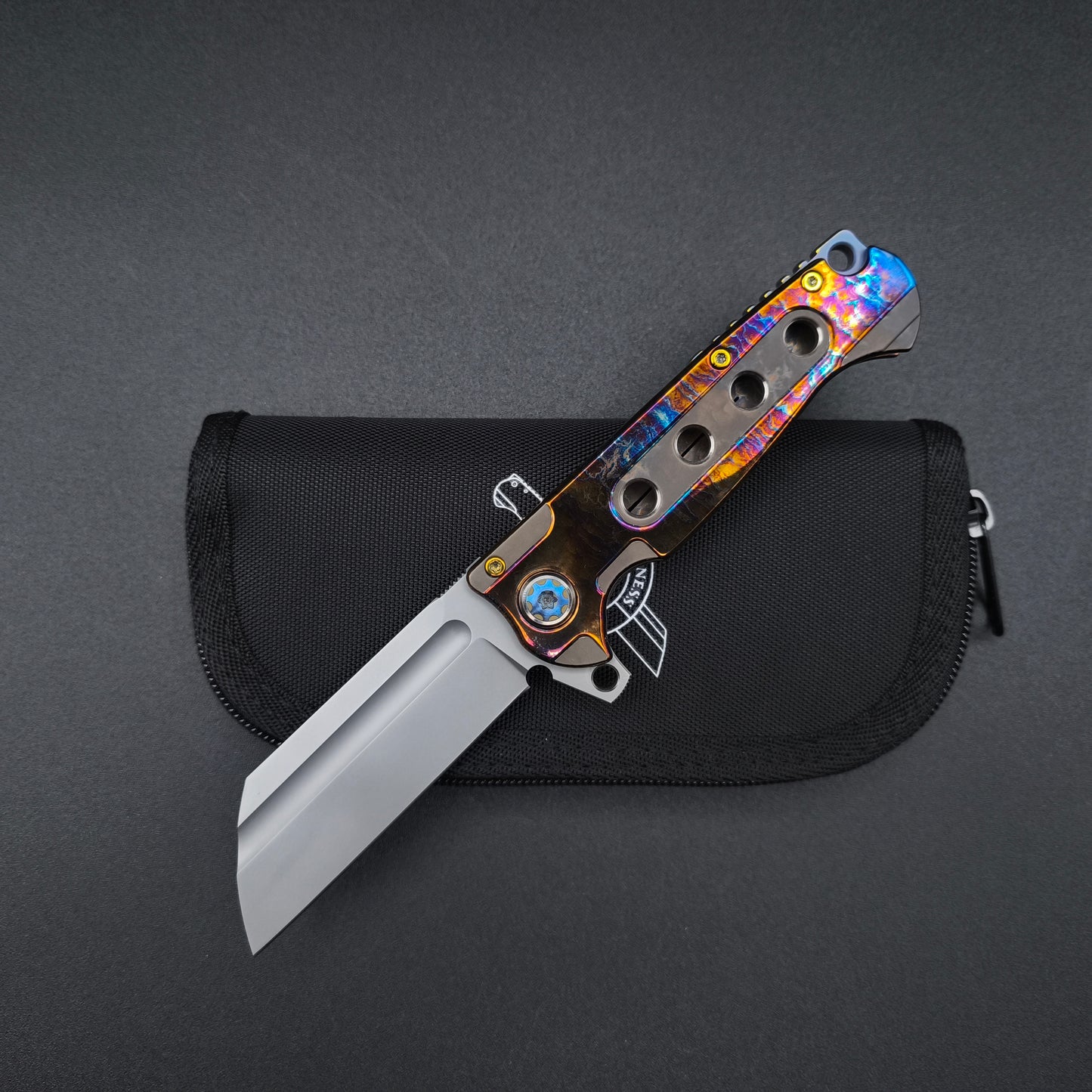 ADV Mini Butcher Titanium Acid Rain S35VN 1