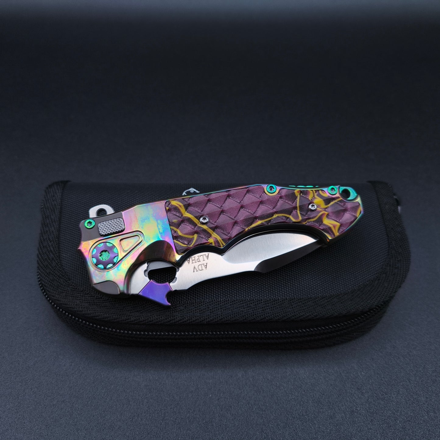 ADV Mini Alpha Acid Rain, G-10 Dragon Scales, S35VN 3