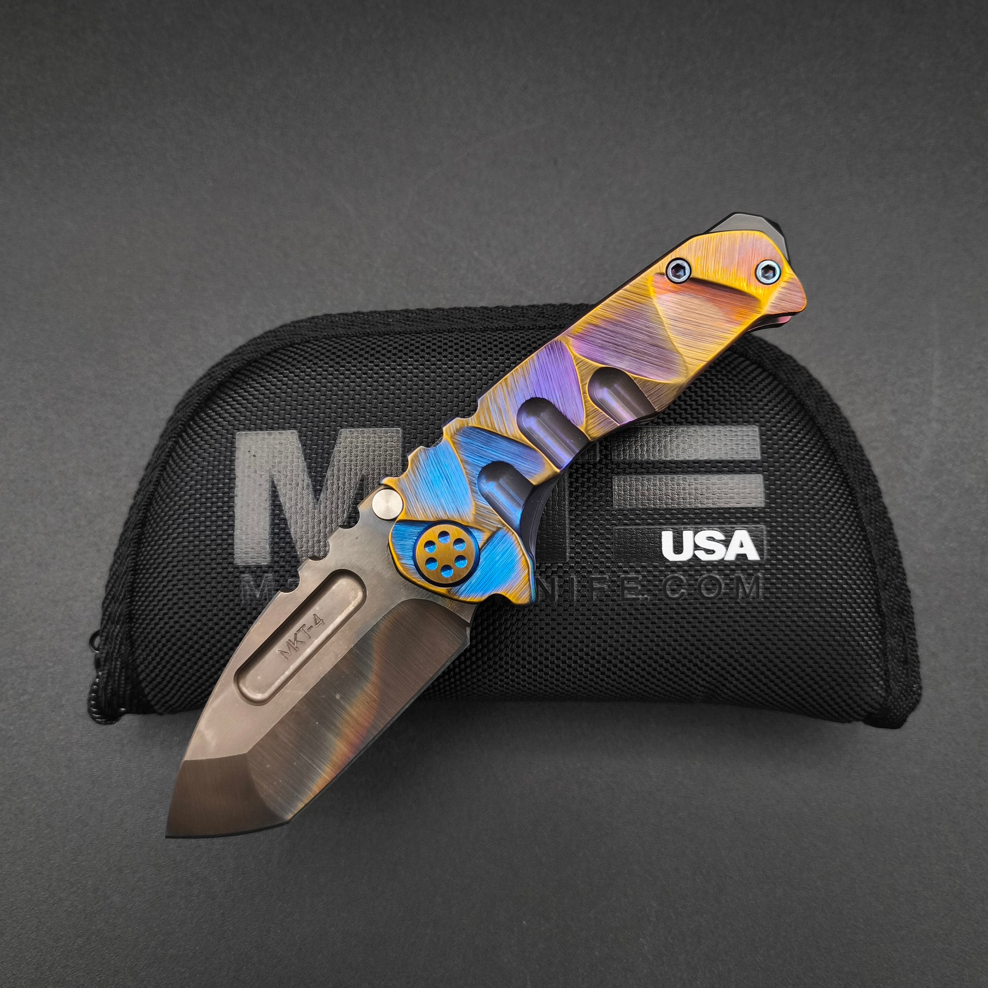 Medford Micro Praetorian Ti, Vulcan Tanto, Stained Glass 1