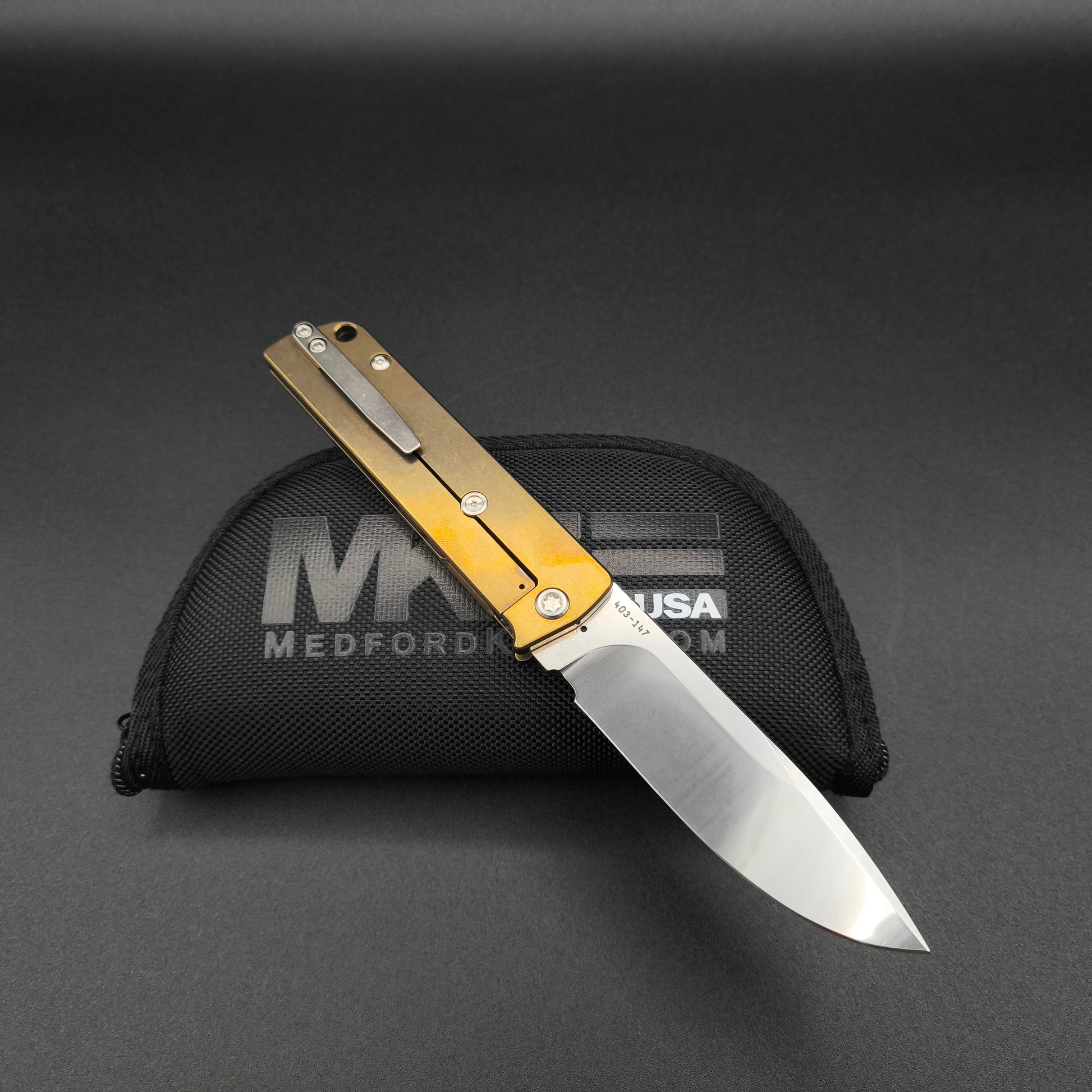 Medford The Antik, Tumbled Blade, Bronze Handles 2