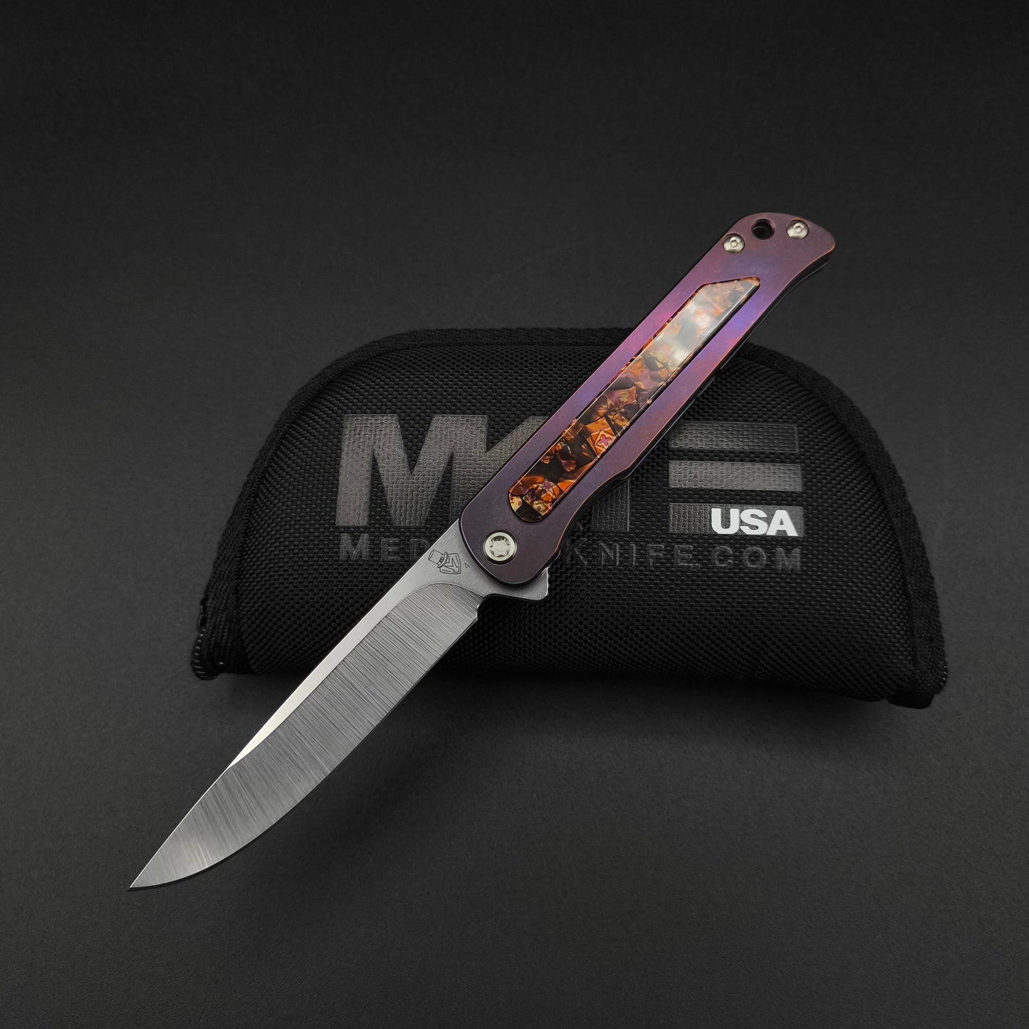 Medford T-Bone, Tumbled Blade, Violet Safari Handels 1