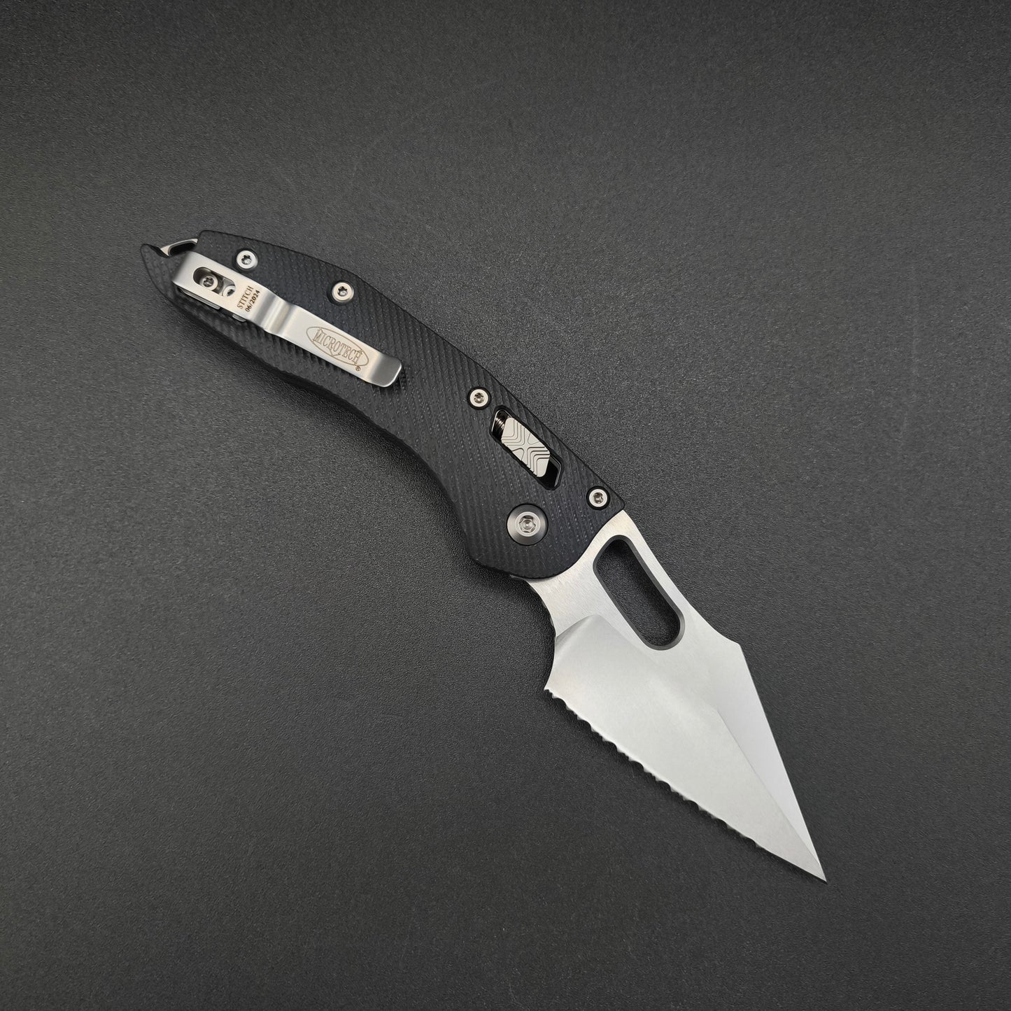 Microtech Stitch S/E Ram Lok SWBLK Full Serrated M390MK 2