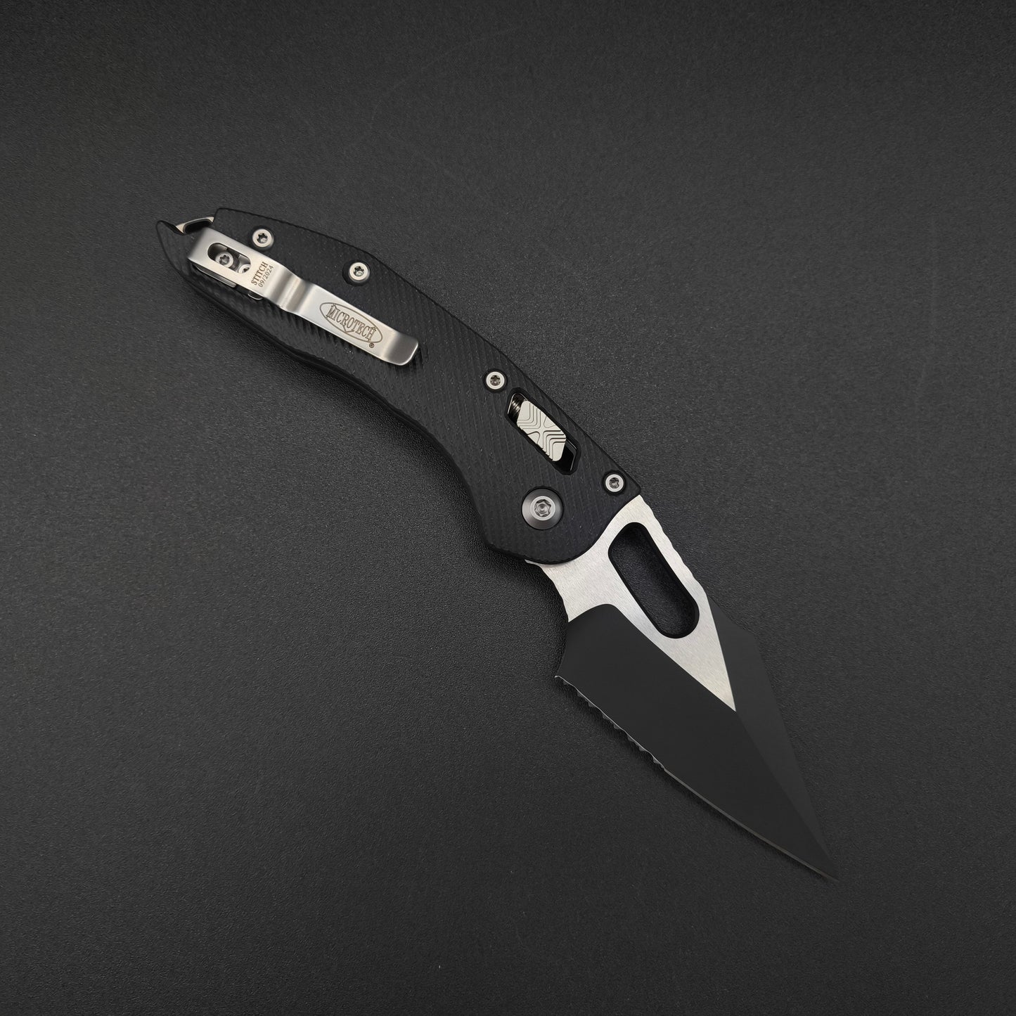 Microtech Stitch S/E Ram Lok PS Black G10 M390MK