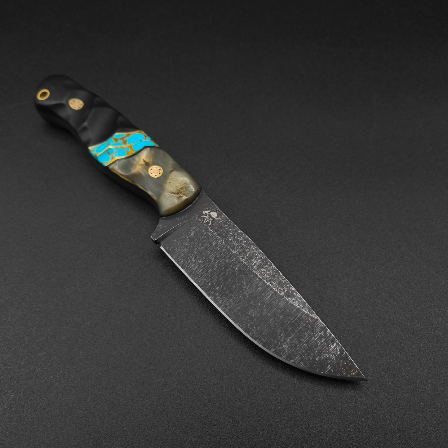 Sea Sick Blades Fieldcraft Rams Horn, Sonoran Turquoise 80CrV2 3