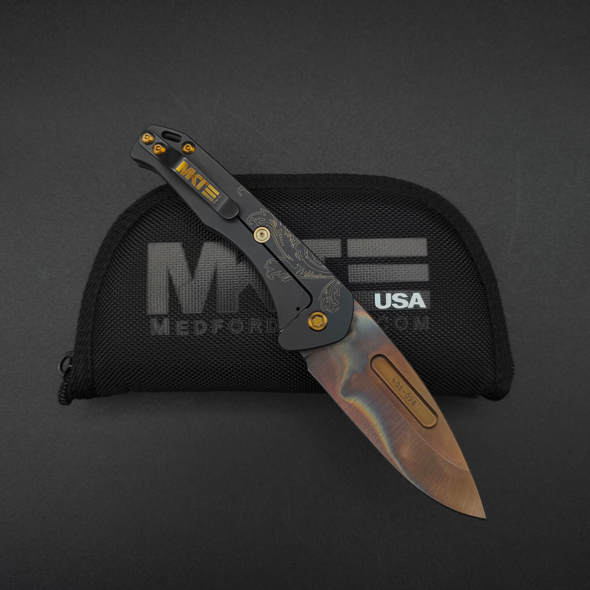 Medford Praetorian Slim Vulcan Blade, DLC Bronze Filigree 2