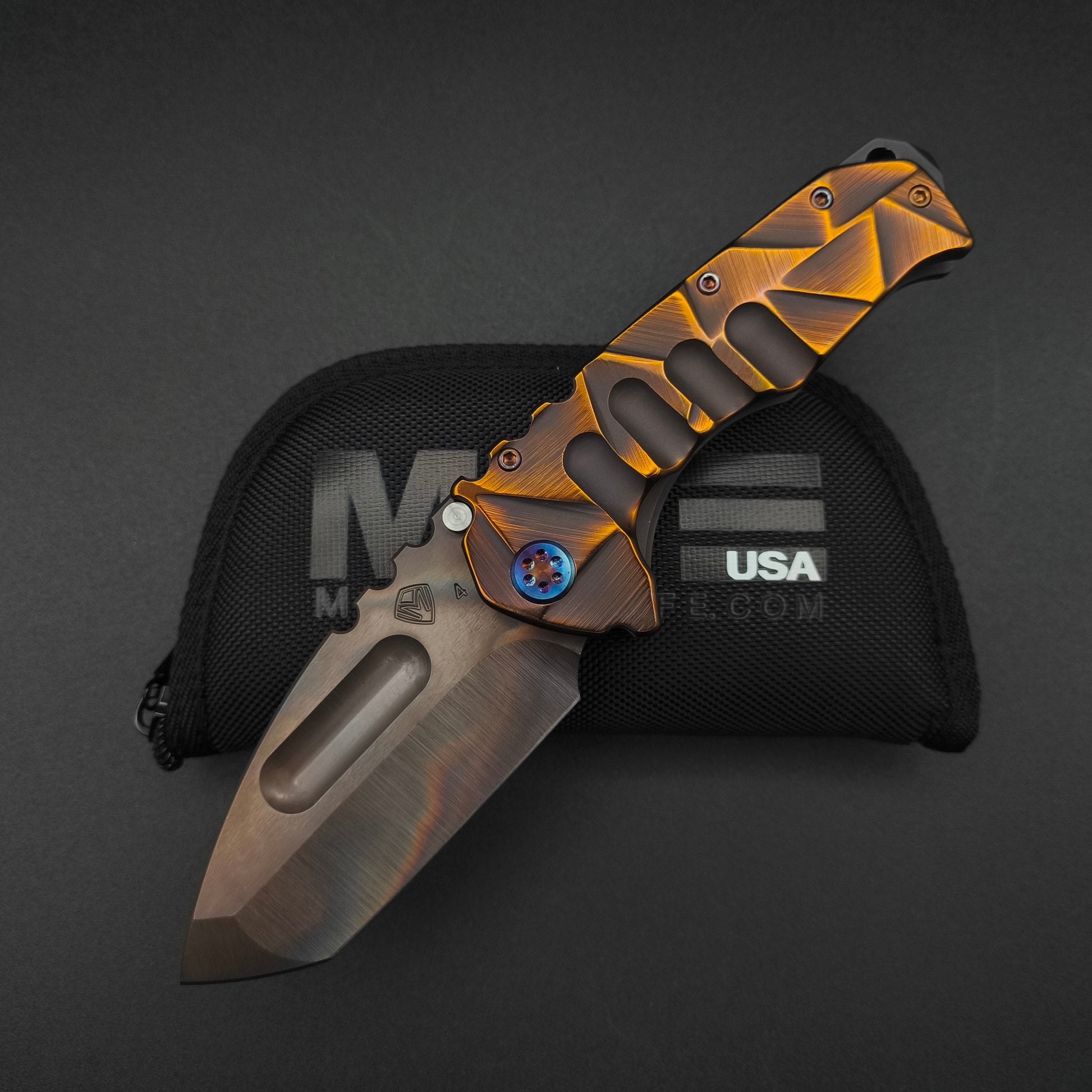 Medford Praetorian Ti, Vulcan Tanto, Copper-Rose Stained Glass 1