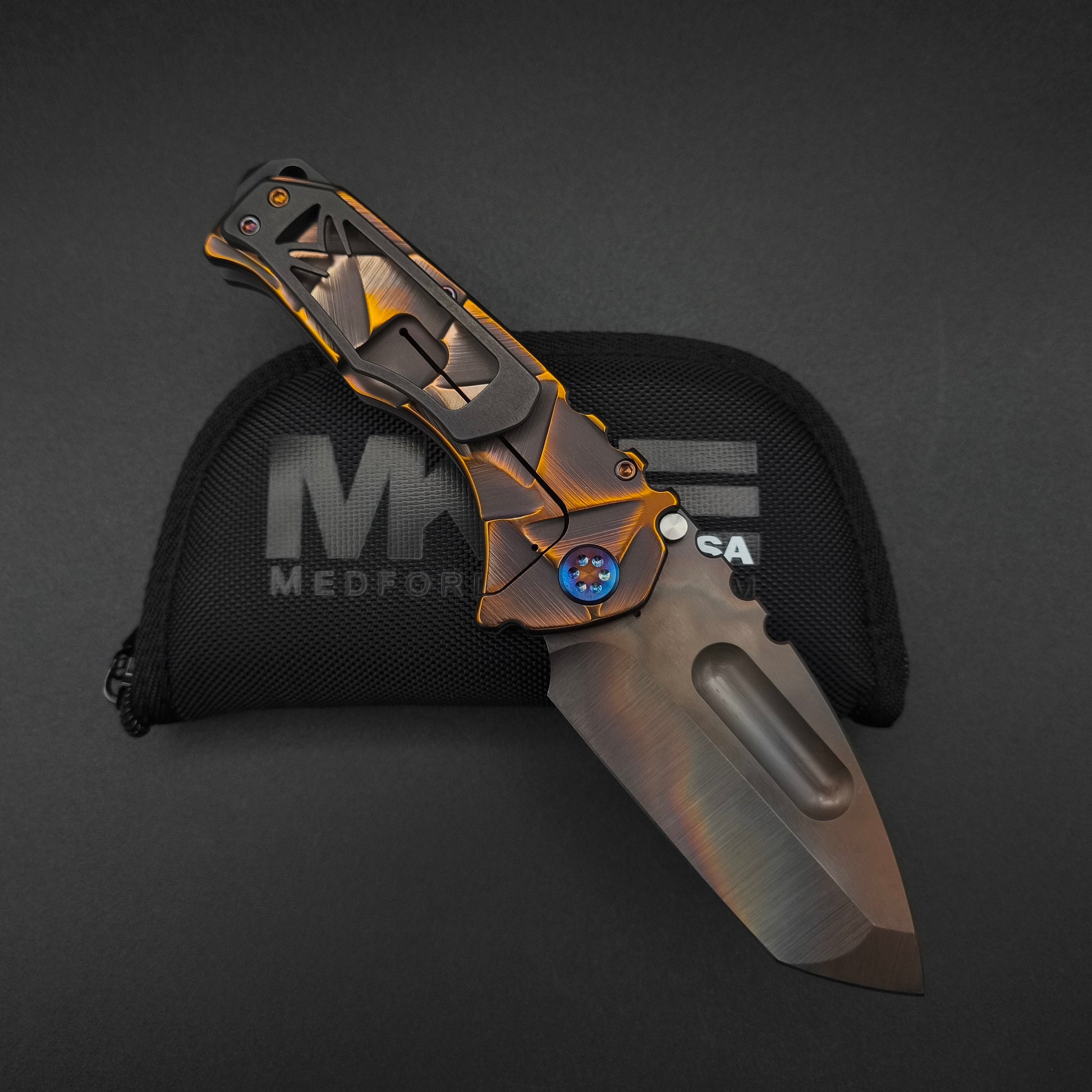 Medford Praetorian Ti, Vulcan Tanto, Copper-Rose Stained Glass 2