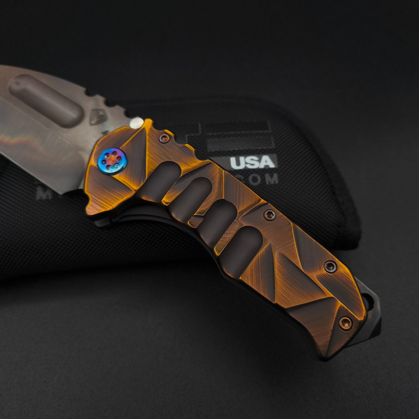 Medford Praetorian Ti, Vulcan Tanto, Copper-Rose Stained Glass 4