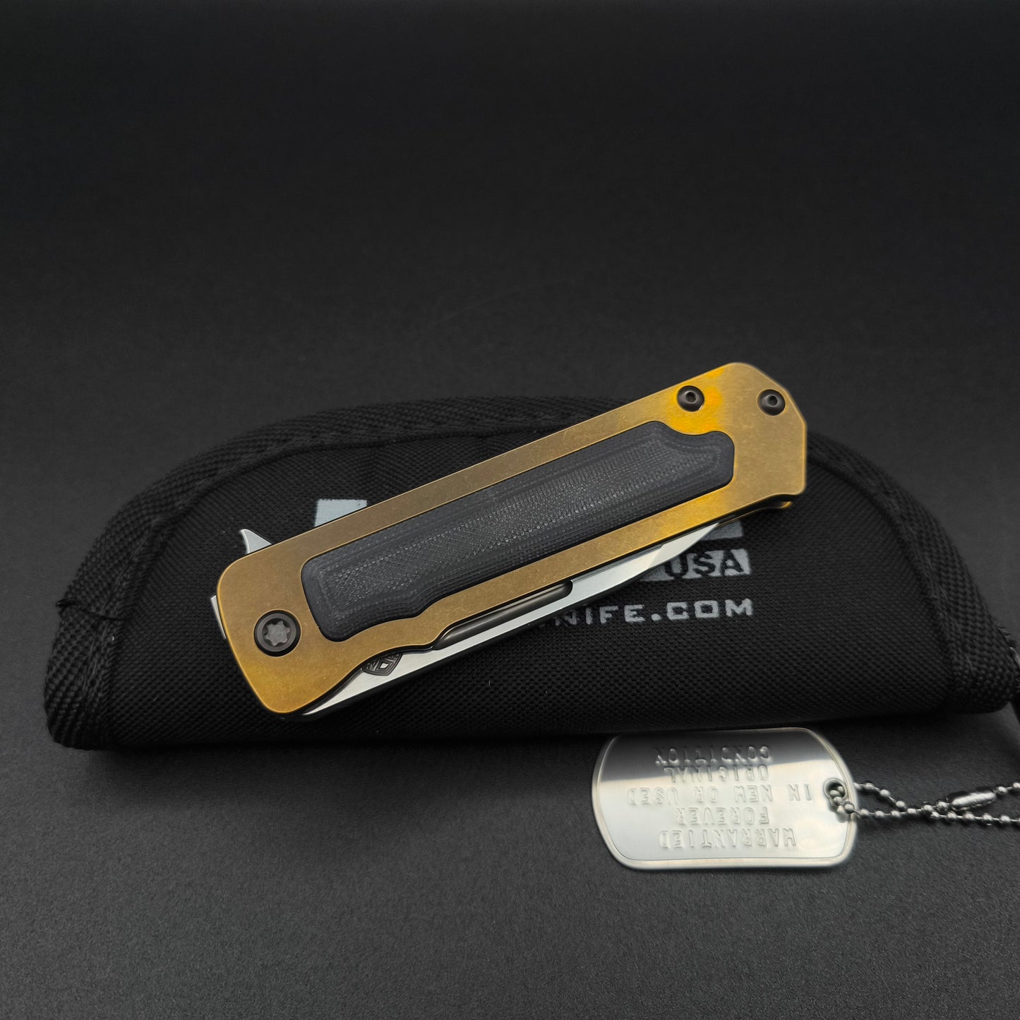 Medford TFF-4 DP, Bronze Titanium, Black G10 4