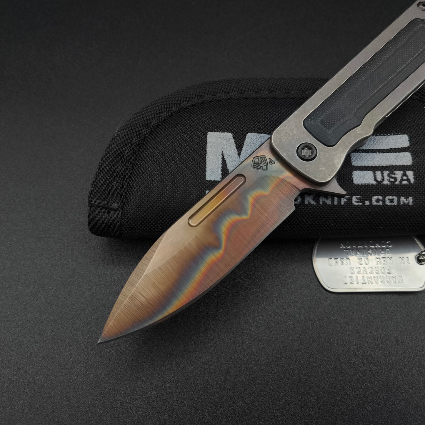 Medford TFF-4 Vulcan DP, Titanium, Black G10 3