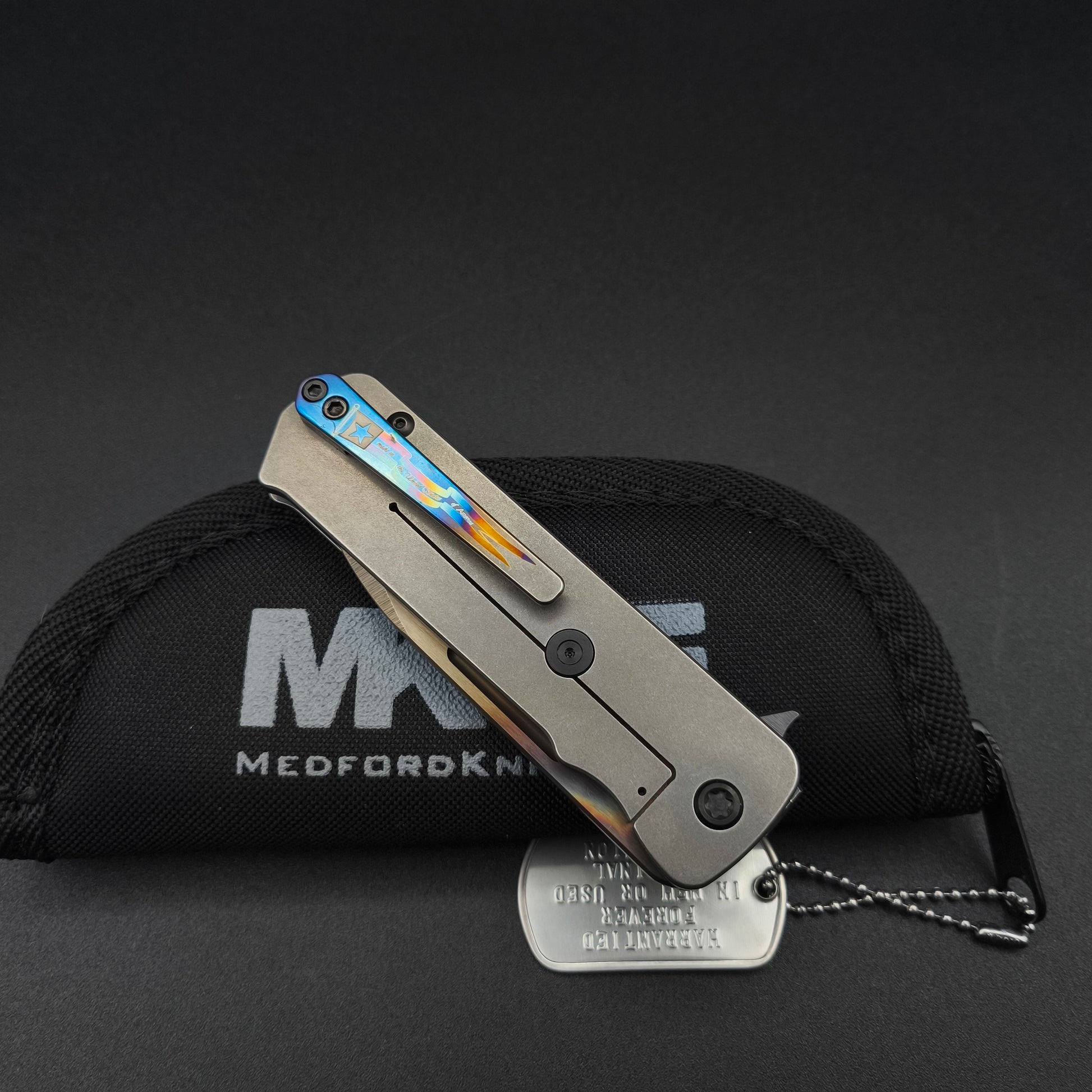 Medford TFF-4 Vulcan DP, Titanium, Black G10 6