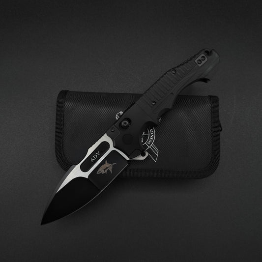 ADV Bullshark Gen 2, Titanium and Black G10 1