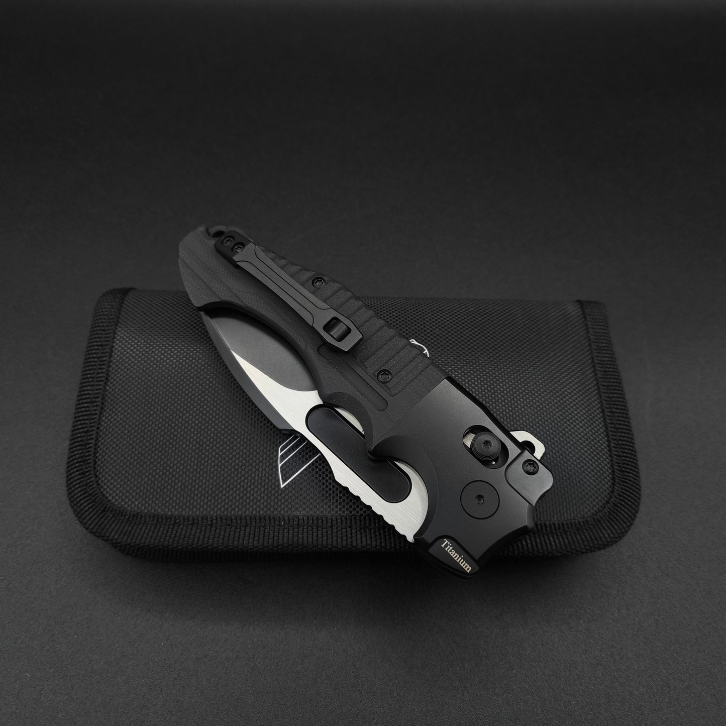 ADV Bullshark Gen 2, Titanium and Black G10 4