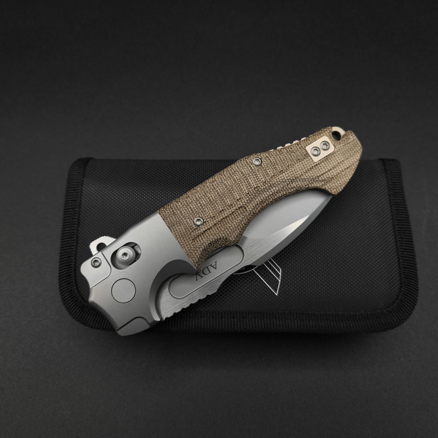 ADV Bullshark Gen 2, Titanium and Micarta 3