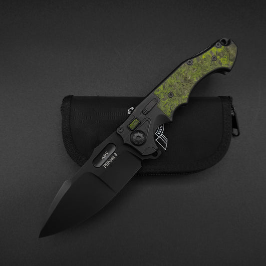 ADV Pitboss 3 Black, Green Carbon Fiber 1