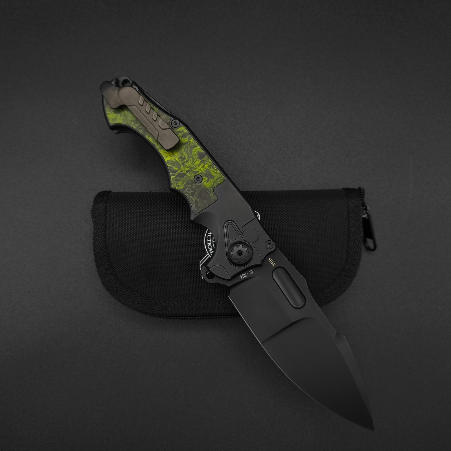 ADV Pitboss 3 Black, Green Carbon Fiber 2