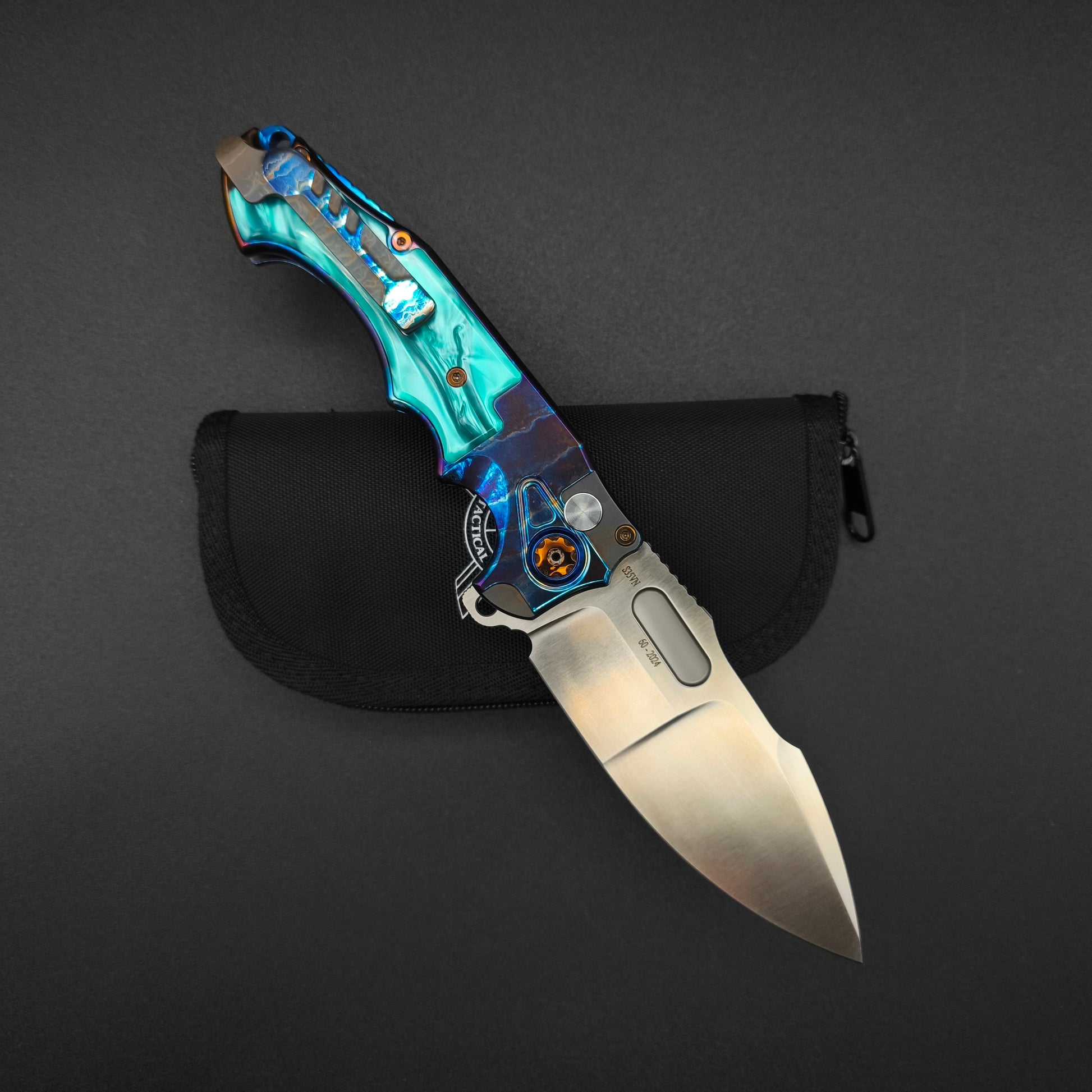 ADV Pitboss 3 Acid Rain Teel Inlay Titanium 2