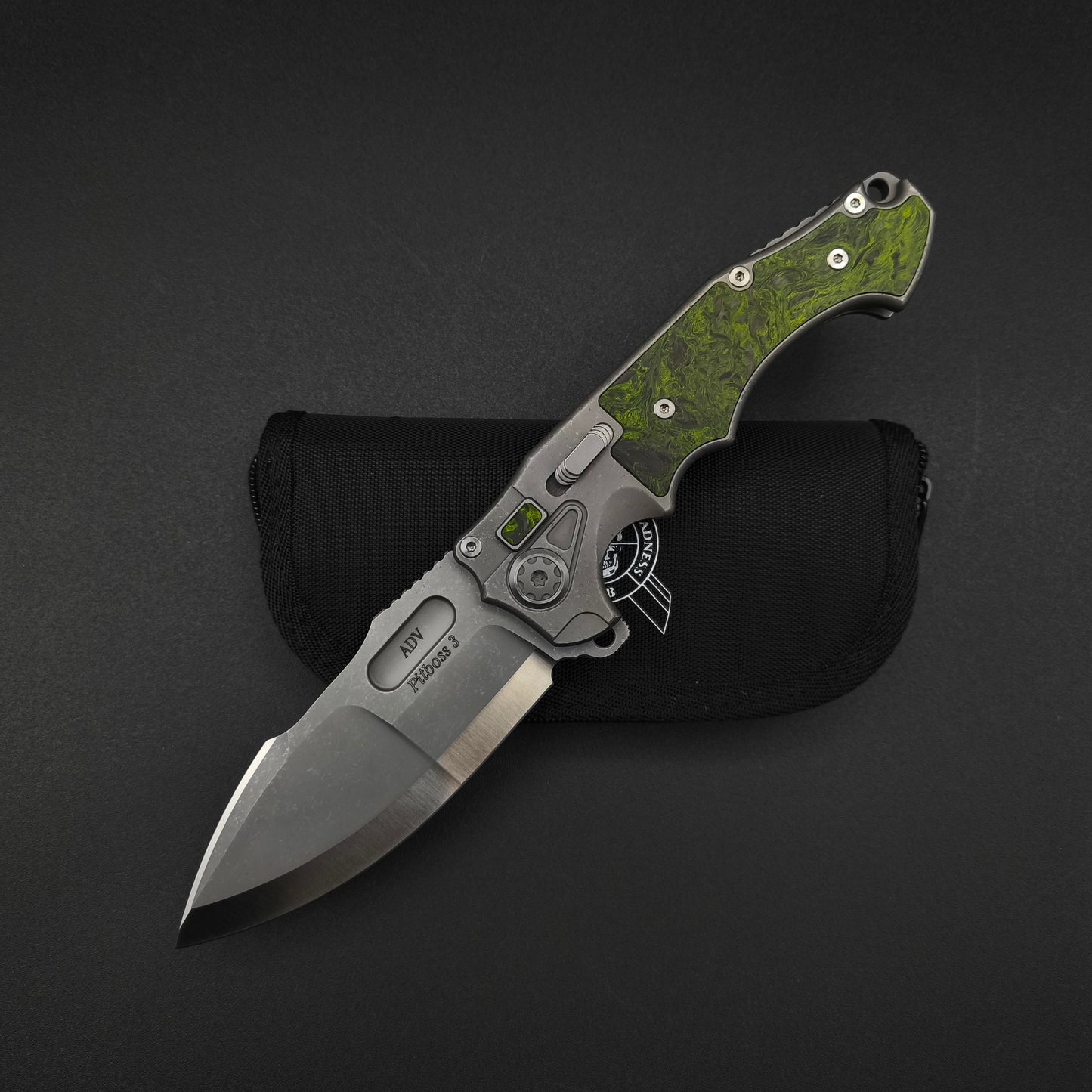 ADV Pitboss 3 Stonewash, Green Carbon Fiber 1