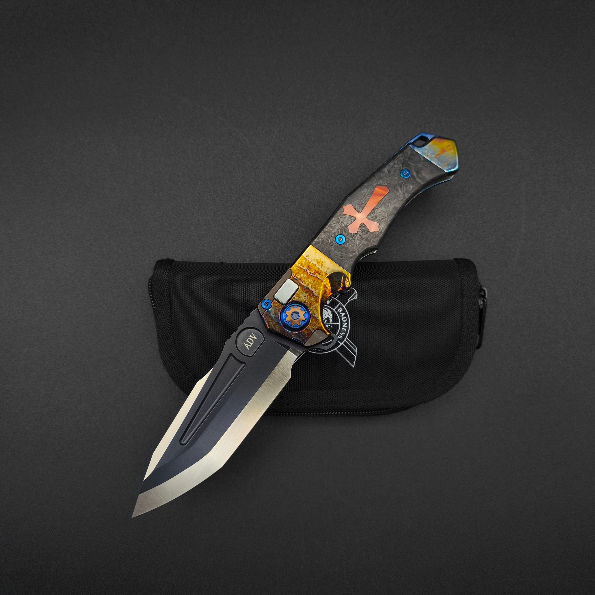 ADV Ronin Acid Rain, Carbon Fiber with Orange Cross 1