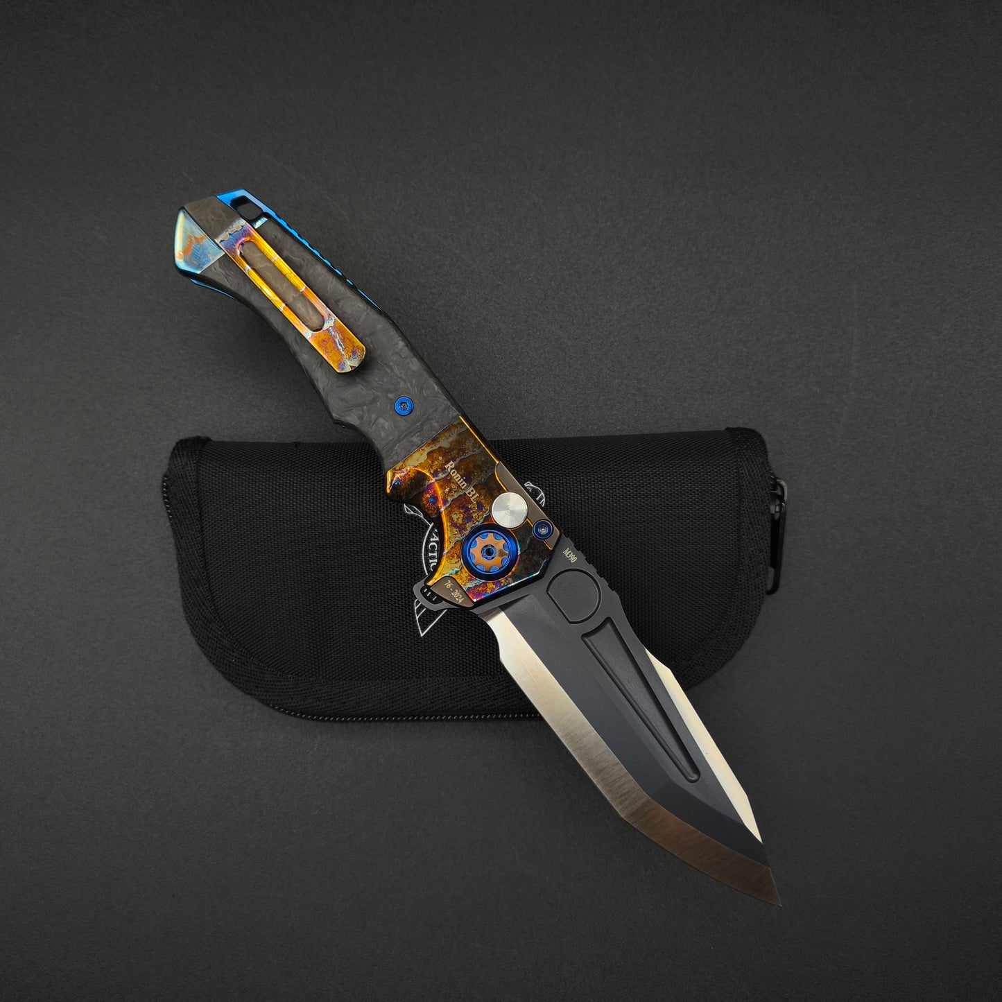 ADV Ronin Acid Rain, Carbon Fiber with Orange Cross 2