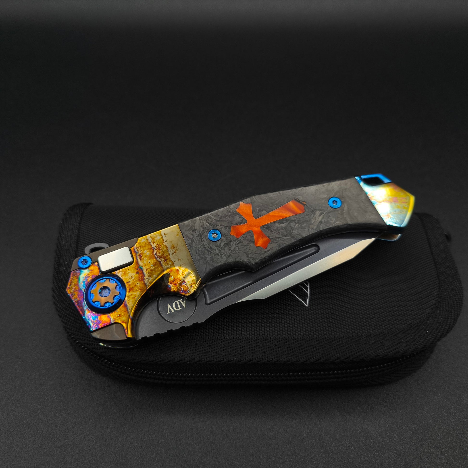 ADV Ronin Acid Rain, Carbon Fiber with Orange Cross 3