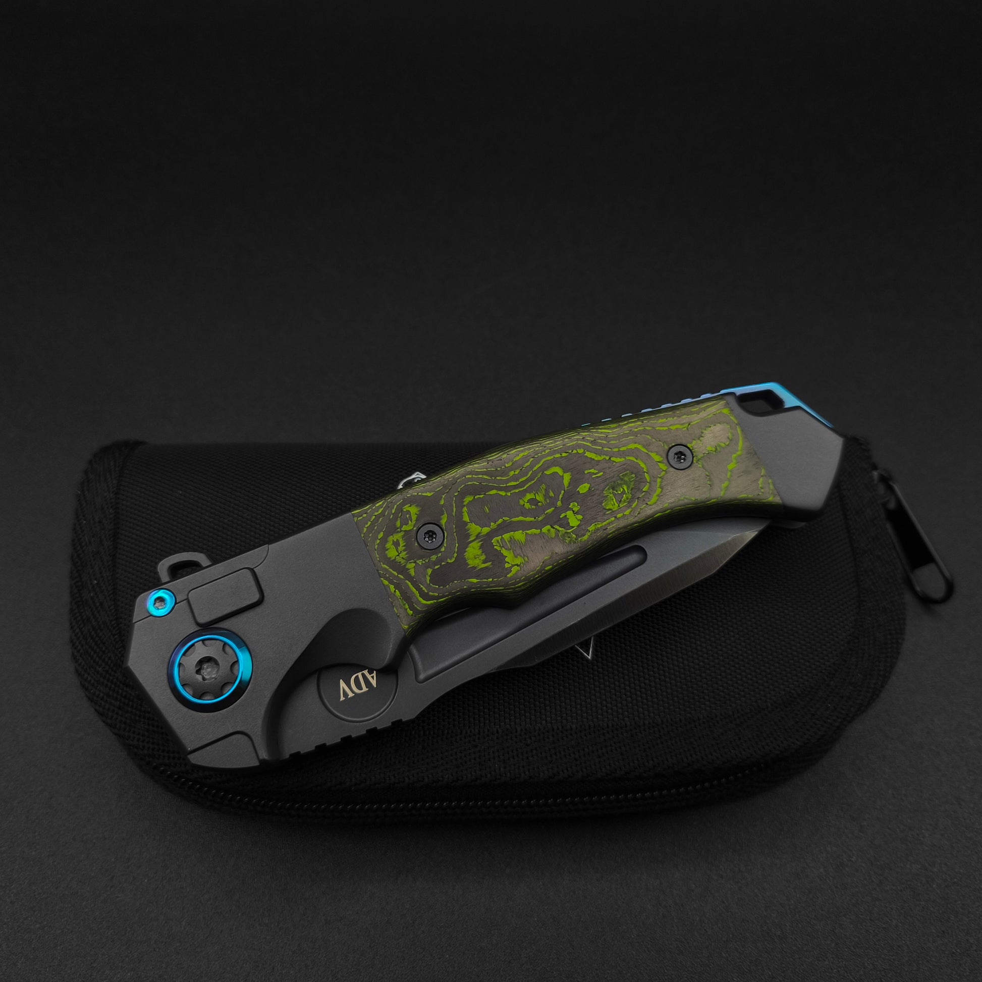 ADV Ronin Kalgard, Titan, Green Carbon Fiber 3