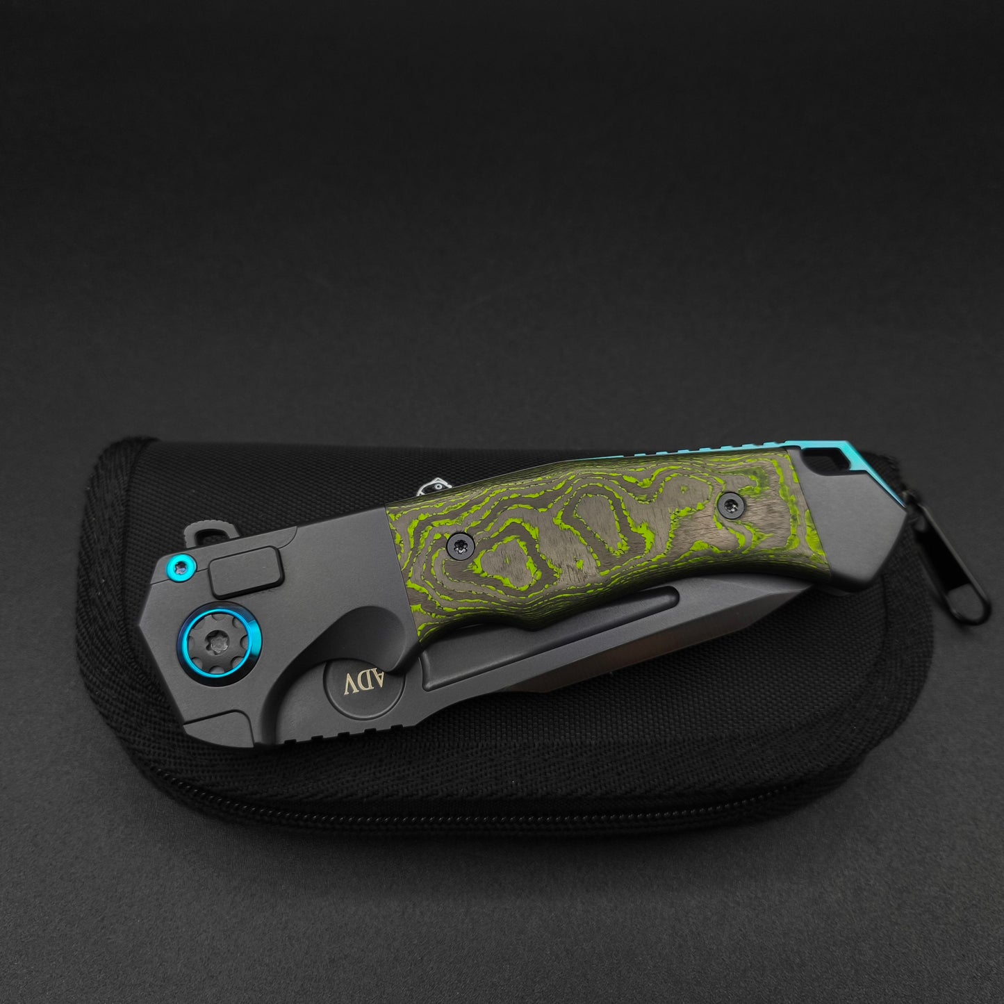 ADV Ronin Kalgard, Titan, Green Carbon Fiber 3