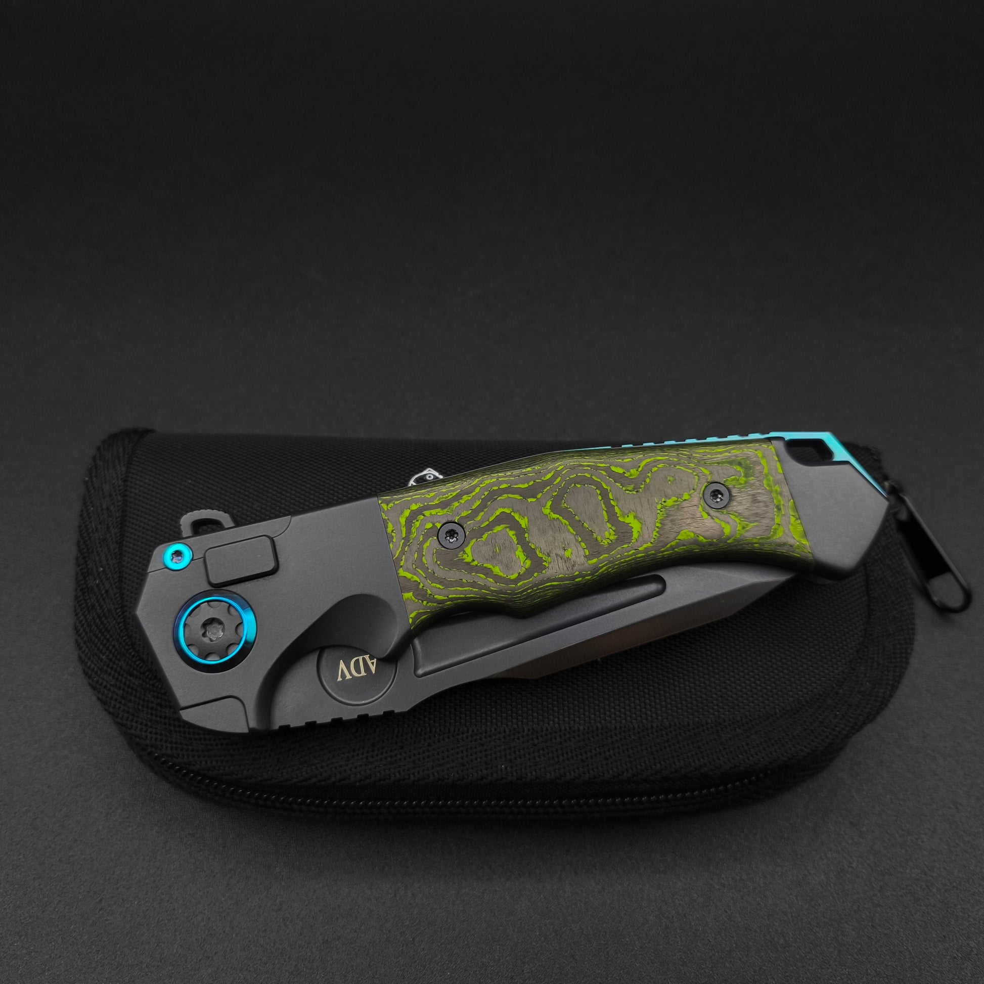 ADV Ronin Kalgard, Titan, Green Carbon Fiber 3