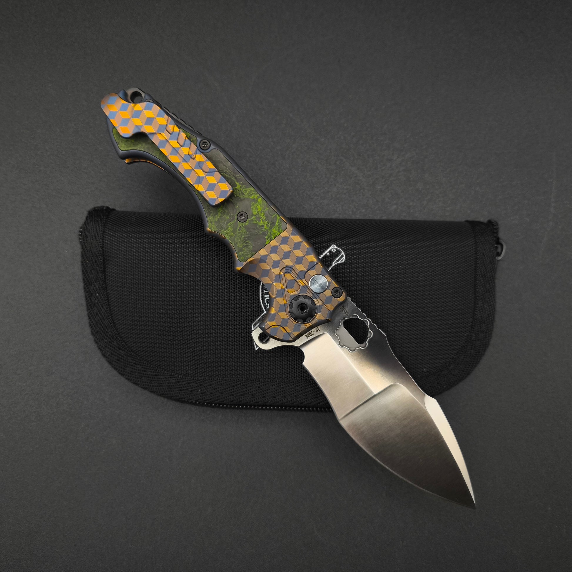 ADV Mini Alpha-S Laser Art, Green Carbon Fiber 2