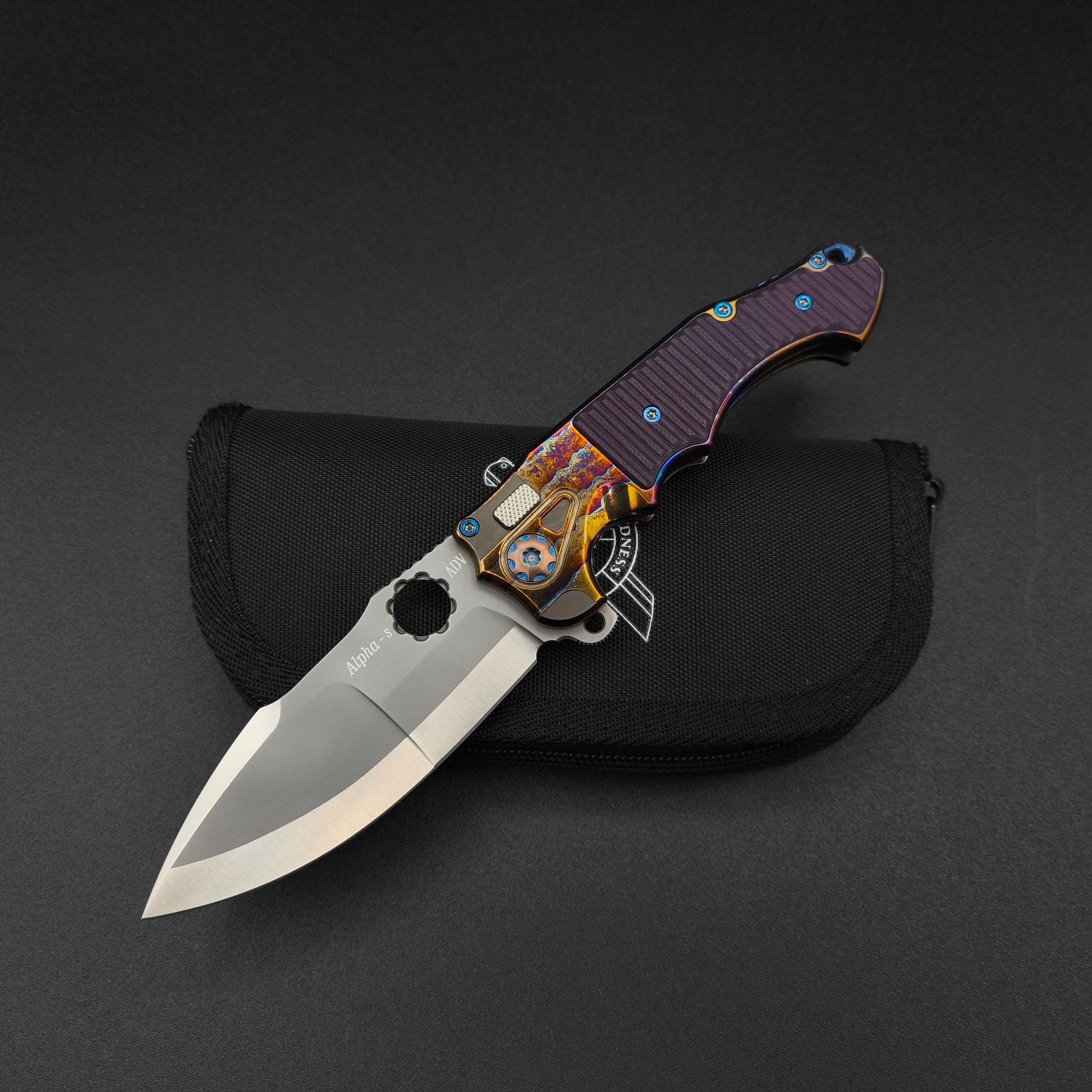 ADV Mini Alpha-S Acid Rain Purple Fluted G10 1