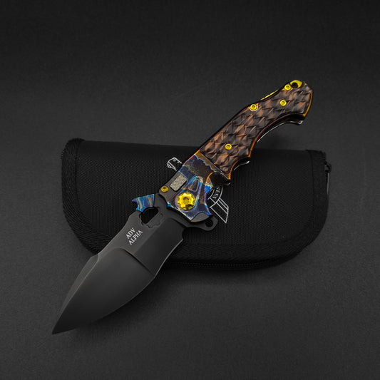 ADV Mini Alpha-S Acid Rain, G-10 Dragon Skales, S35VN