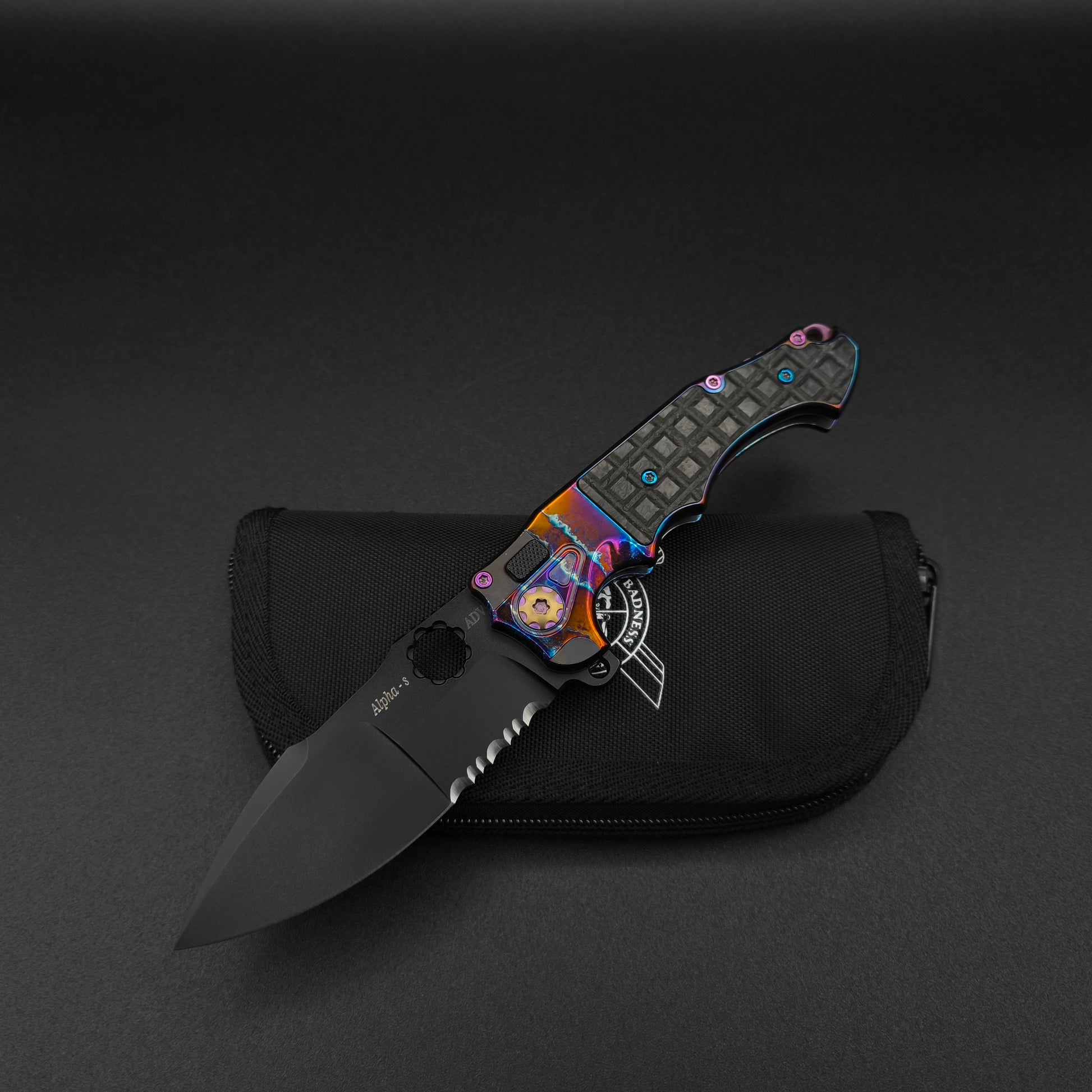 ADV Mini Alpha Acid Rain, Black Carbon Fiber Scales 1