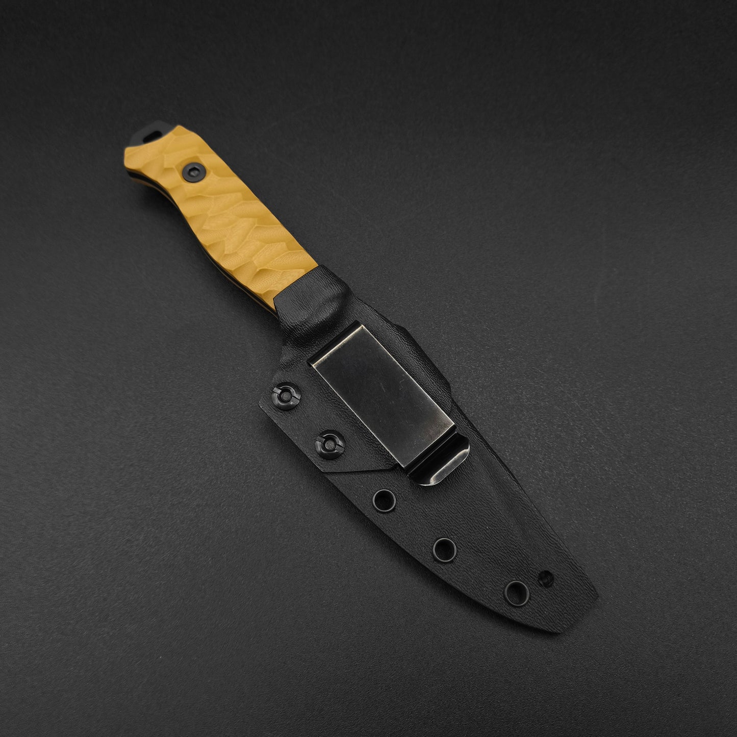 Half Face Blades Field Knife Coyote G10, Armor Black cerakote 4