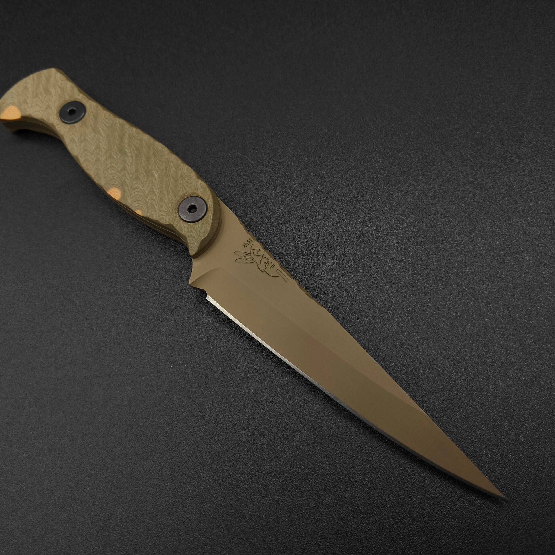 Half Face Blades Congressman OD Green and Coyote G10, FDE cerakote 3