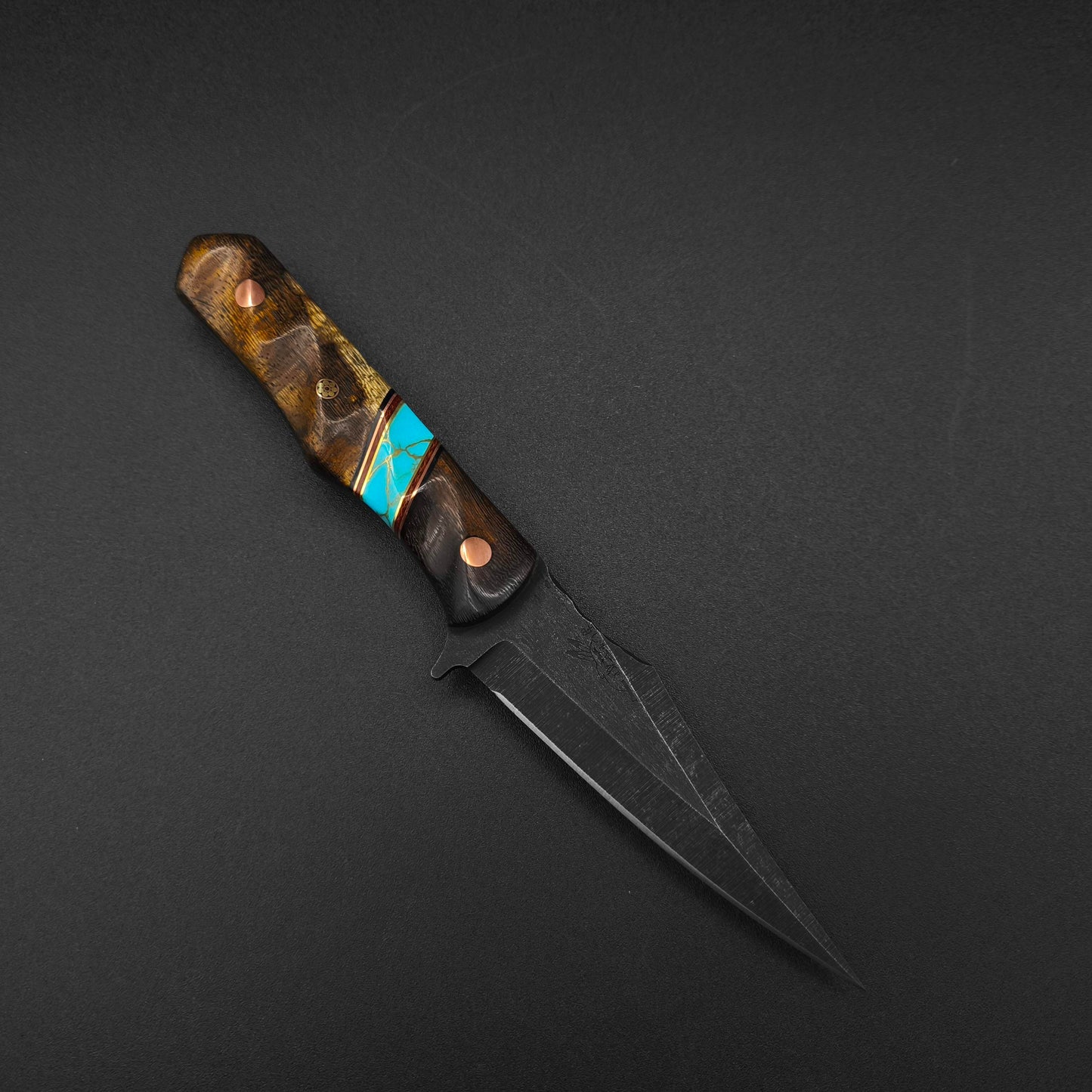 Half Face Blades Abdullah Pheasant Wood and Turquoise 1